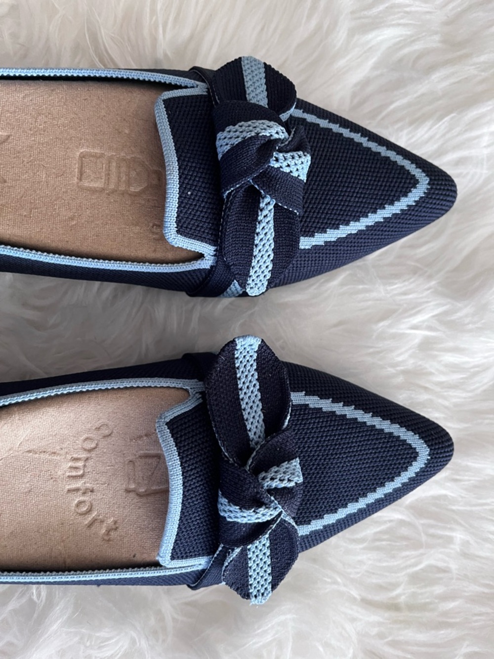 VIVAIA Michelle 2.0 Pointed-Toe Bow Slip on Loafers size 40 - Picture 6 of 12